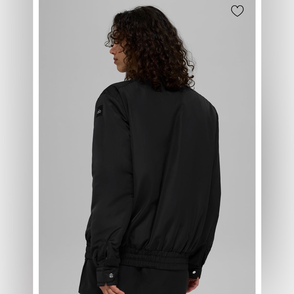 alo yoga Work It Bomber Jacket in Black XS - Picture 2 of 8